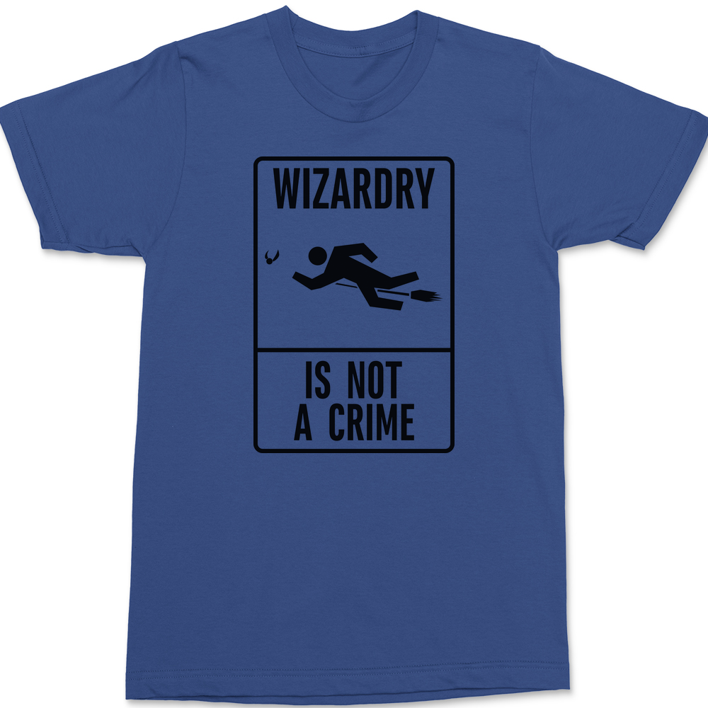 Wizardry is not a crime T-Shirt BLUE