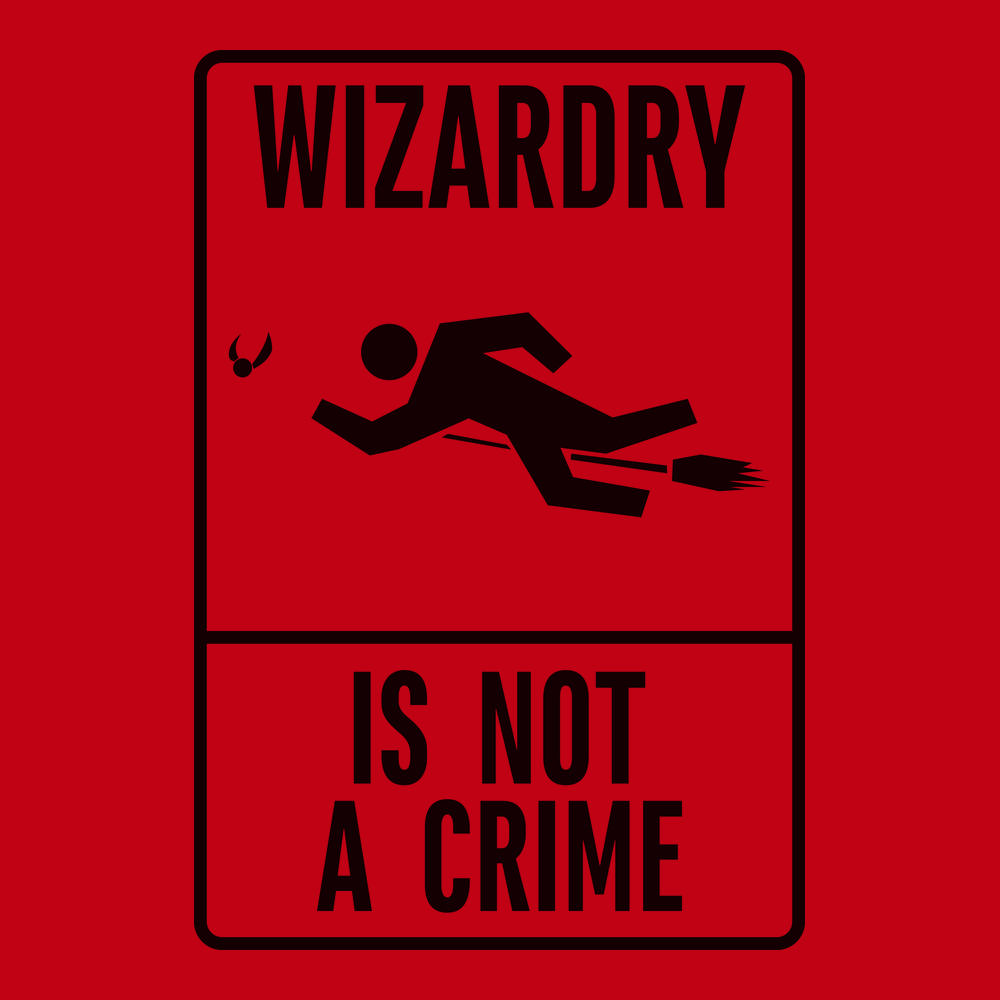 Wizardry is not a crime T-Shirt RED