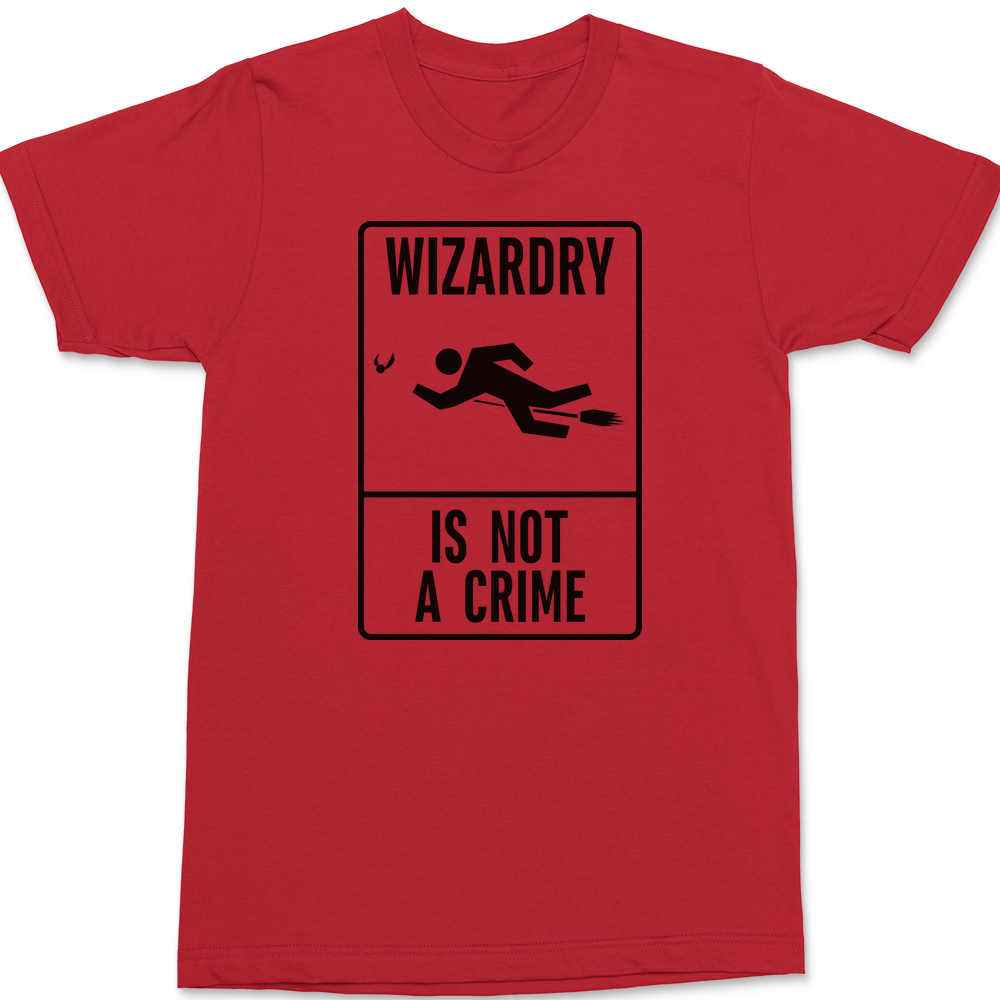 Wizardry is not a crime T-Shirt RED