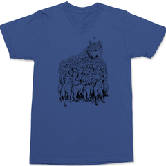 Wolf Mountain T-Shirt BLUE