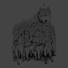 Wolf Mountain T-Shirt CHARCOAL