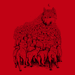 Wolf Mountain T-Shirt RED