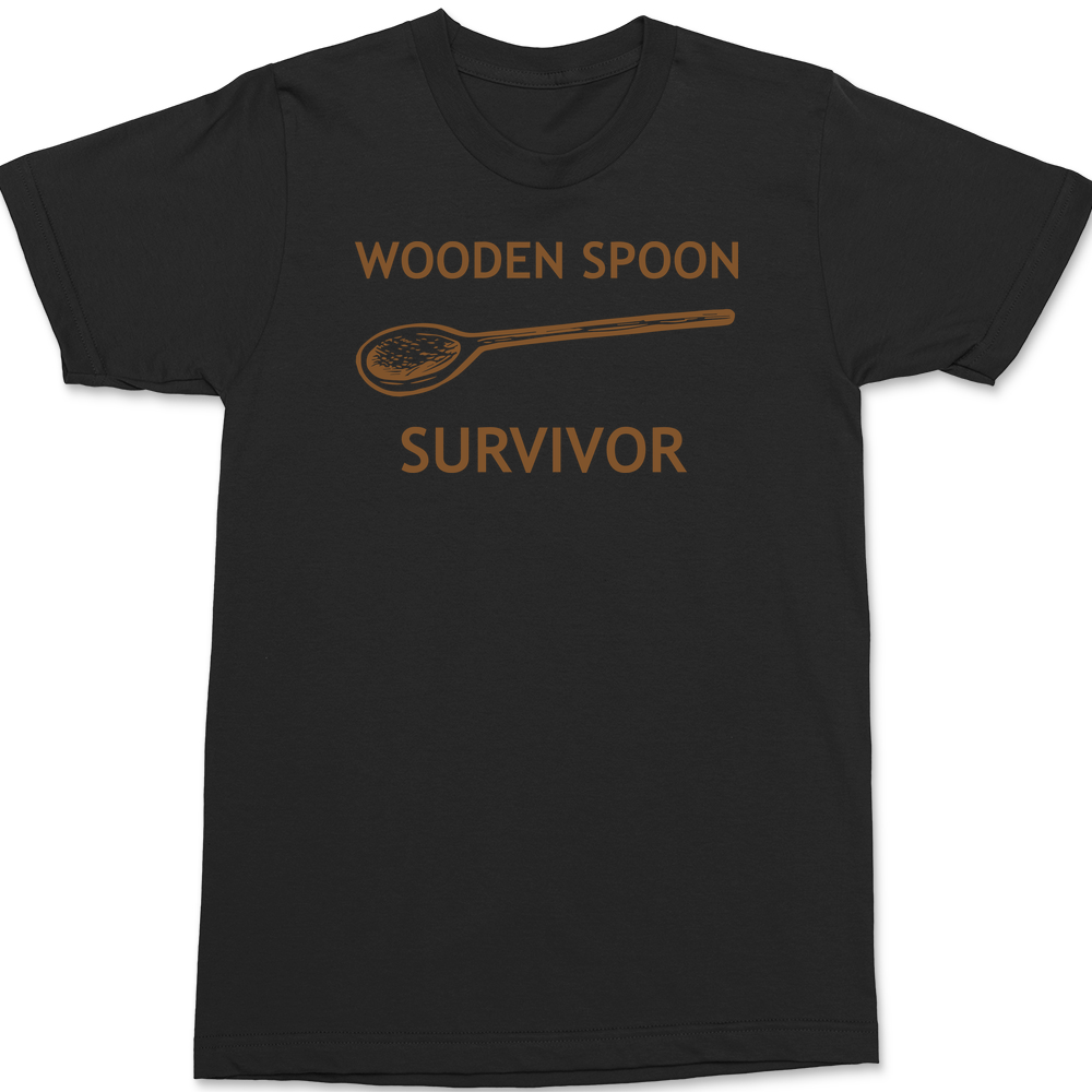 Wooden Spoon Survivor T-Shirt BLACK