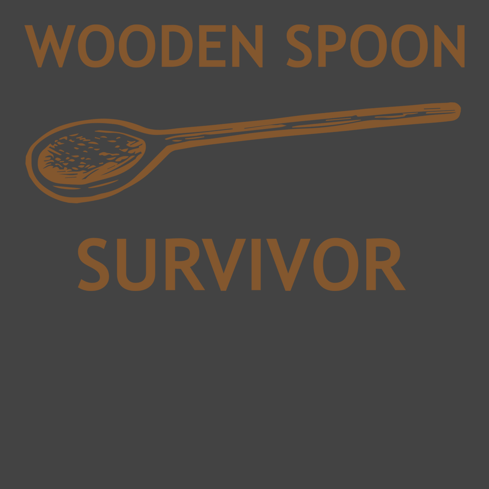 Wooden Spoon Survivor T-Shirt CHARCOAL