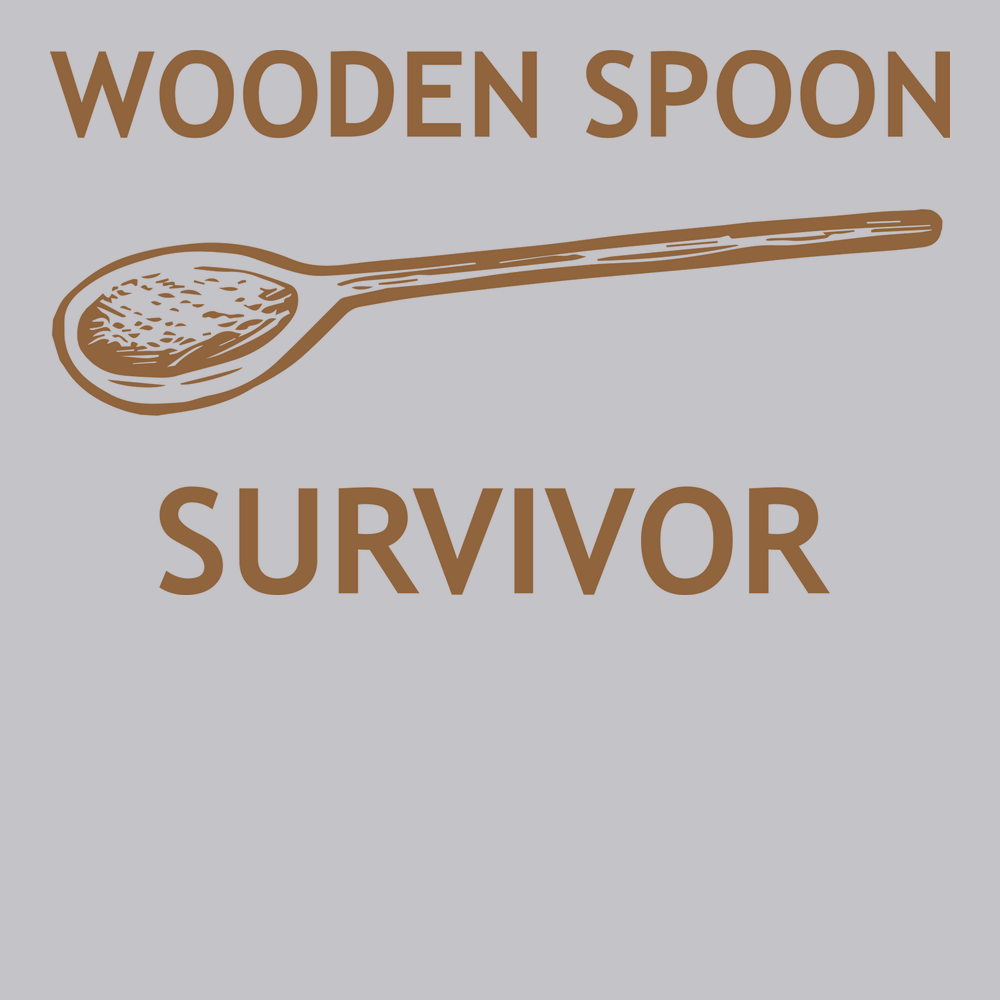 Wooden Spoon Survivor T-Shirt SILVER
