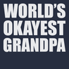 Worlds Okayest Grandpa T-Shirt NAVY