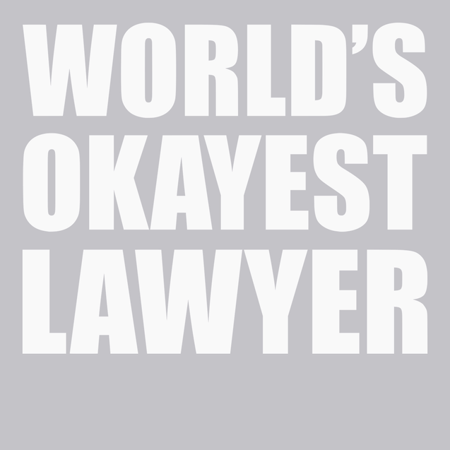 Worlds Okayest Lawyer T-Shirt SILVER