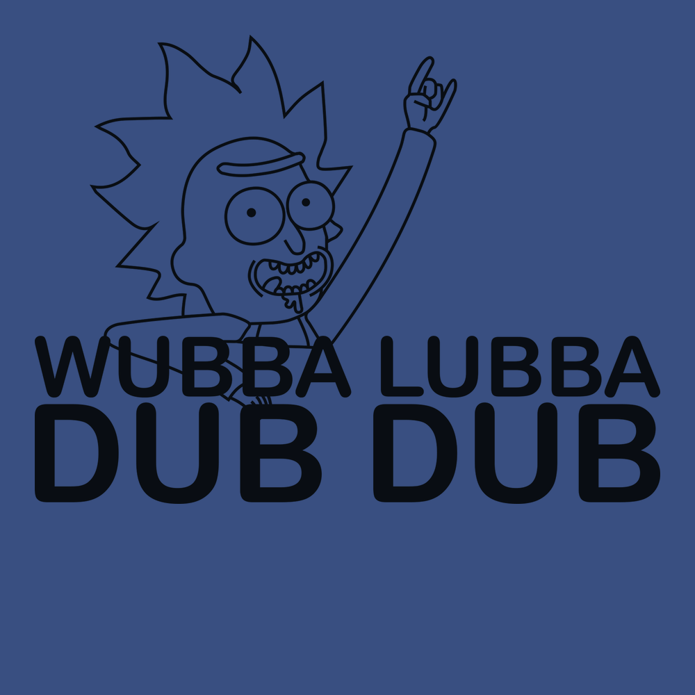 Wubba Lubba Dub Dub T-Shirt BLUE