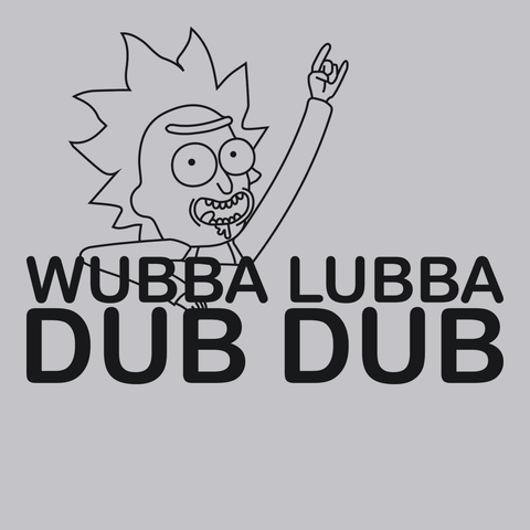 Wubba Lubba Dub Dub T-Shirt SILVER
