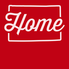 Wyoming Home T-Shirt RED