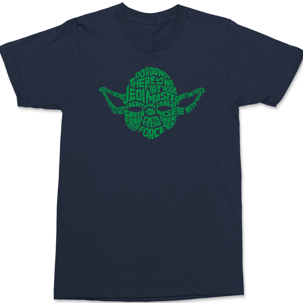 Yoda Typography T-Shirt NAVY
