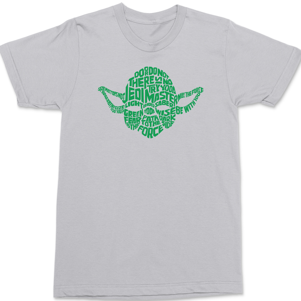 Yoda Typography T-Shirt SILVER