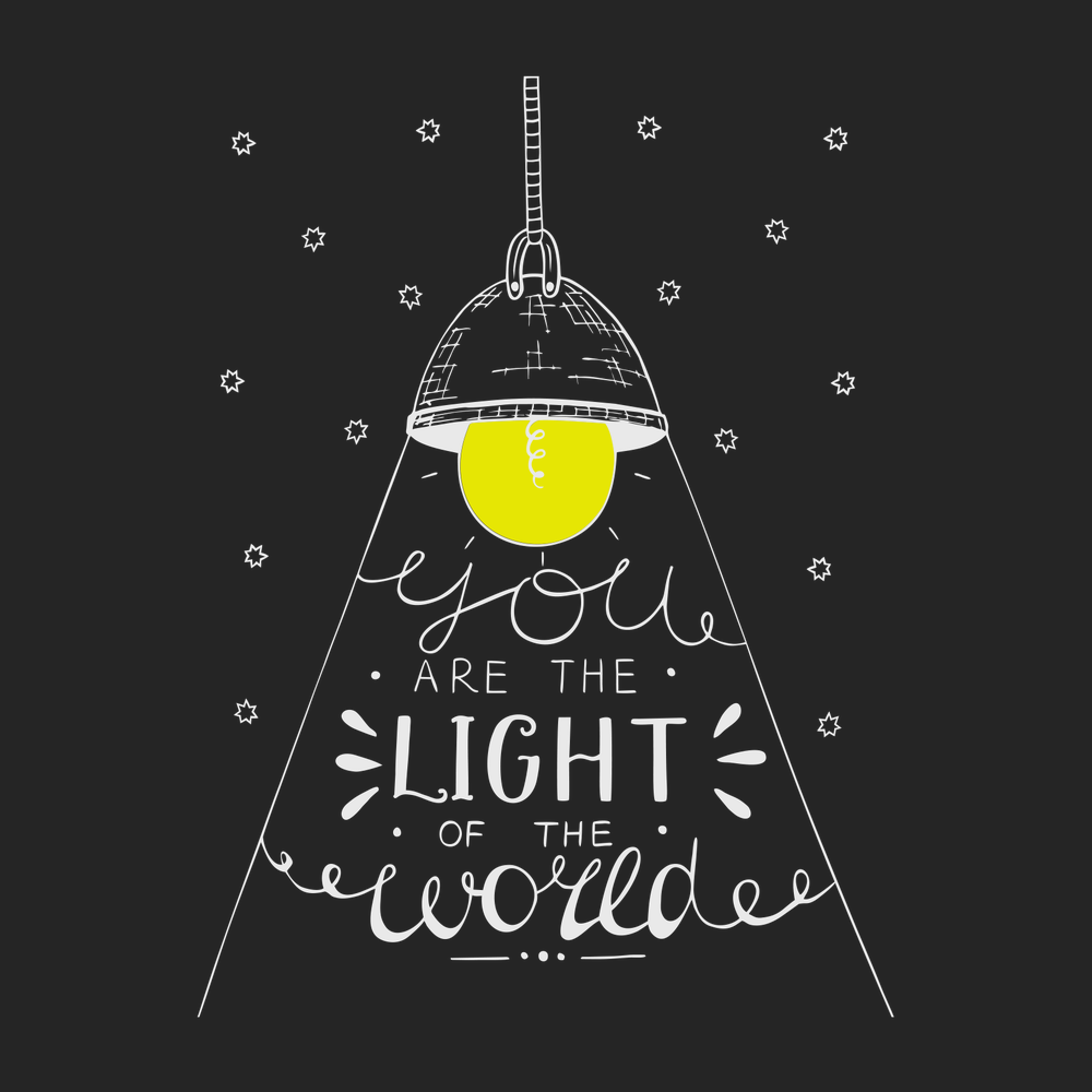 You Are The Light of The World T-Shirt BLACK