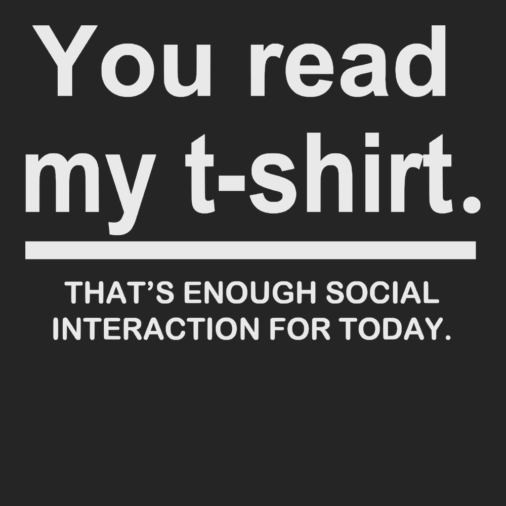 You Read My Shirt T-Shirt BLACK