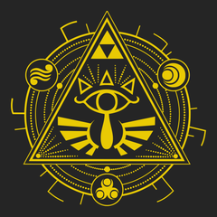 Zelda Mandala T-Shirt BLACK