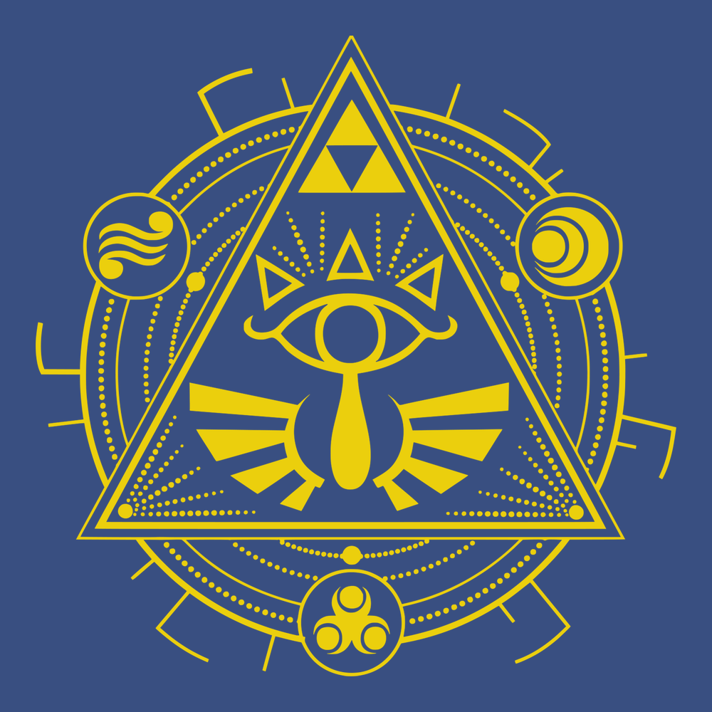 Zelda Mandala T-Shirt BLUE