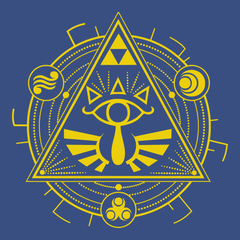 Zelda Mandala T-Shirt BLUE