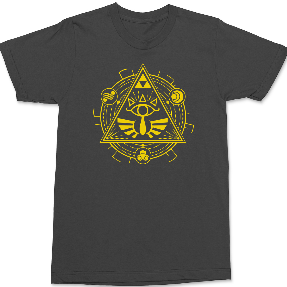Zelda Mandala T-Shirt CHARCOAL