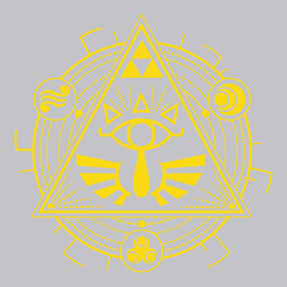 Zelda Mandala T-Shirt SILVER