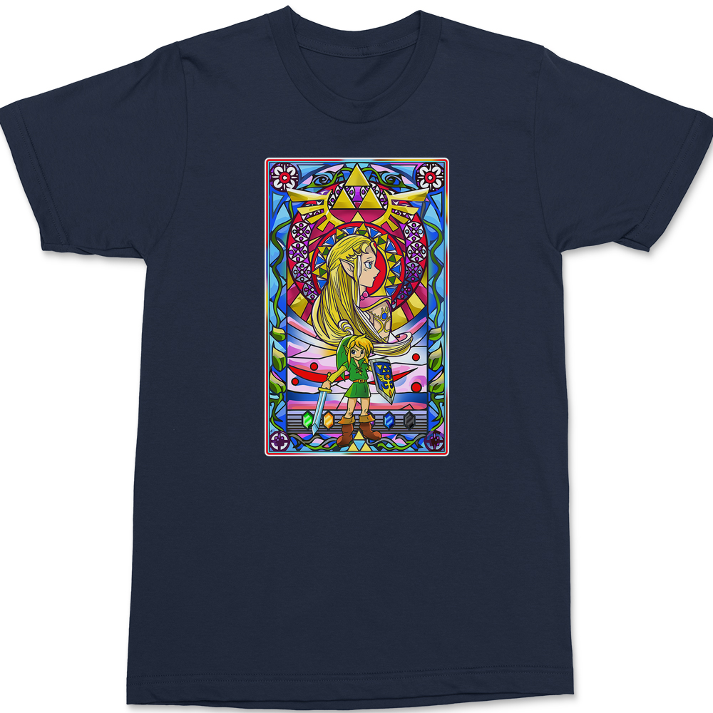 Zelda Stained Glass T-Shirt NAVY