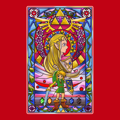 Zelda Stained Glass T-Shirt RED