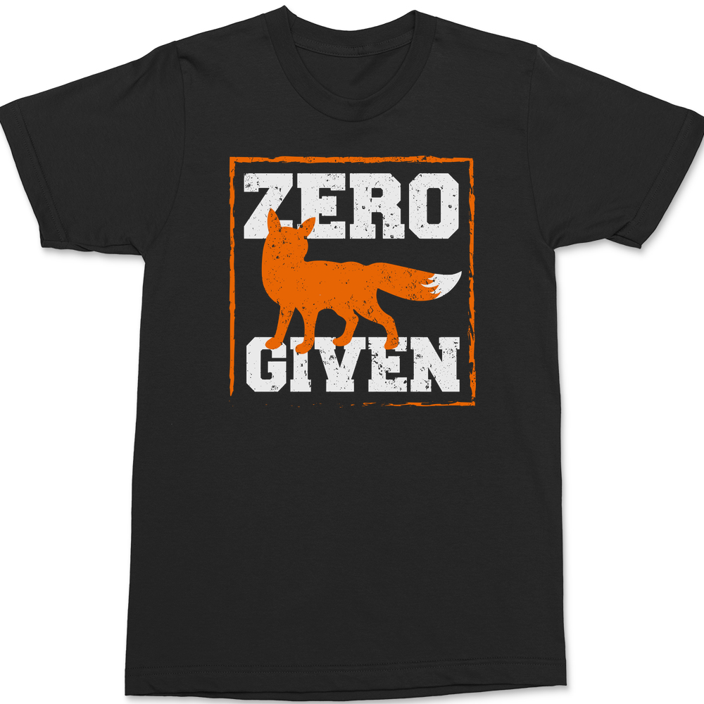 Zero Fox Given T-Shirt BLACK