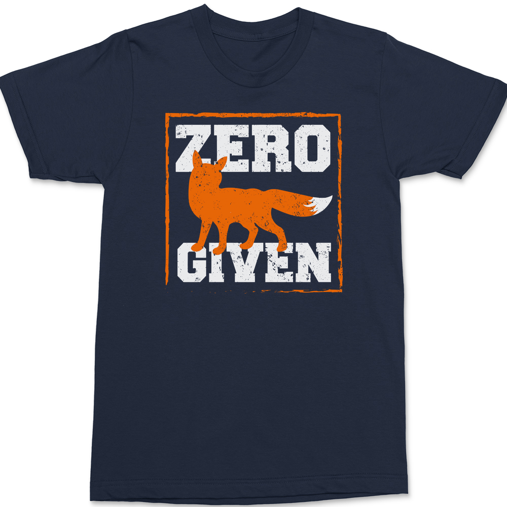 Zero Fox Given T-Shirt NAVY
