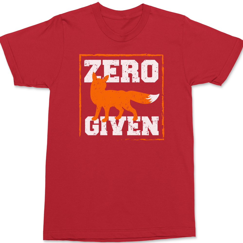 Zero Fox Given T-Shirt RED