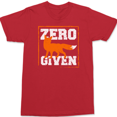 Zero Fox Given T-Shirt RED