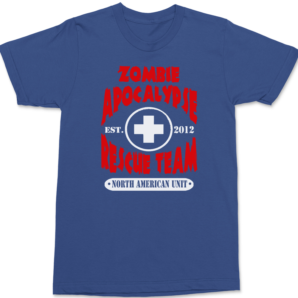 Zombie Apocalypse Rescue Team T-Shirt BLUE