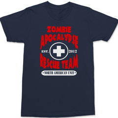 Zombie Apocalypse Rescue Team T-Shirt NAVY