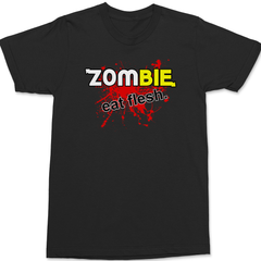 Zombie Eat Flesh T-Shirt BLACK