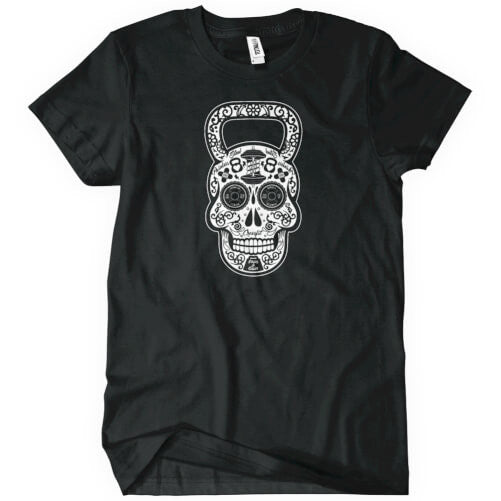 Barbell Skull T-Shirt - Textual Tees