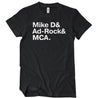 Beastie Boys Names T-Shirt - Textual Tees