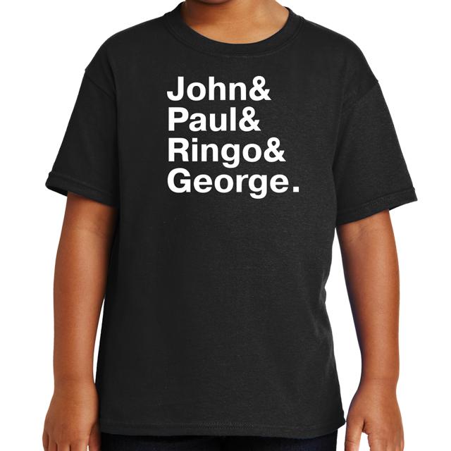 Beatles Names T-Shirt - Textual Tees