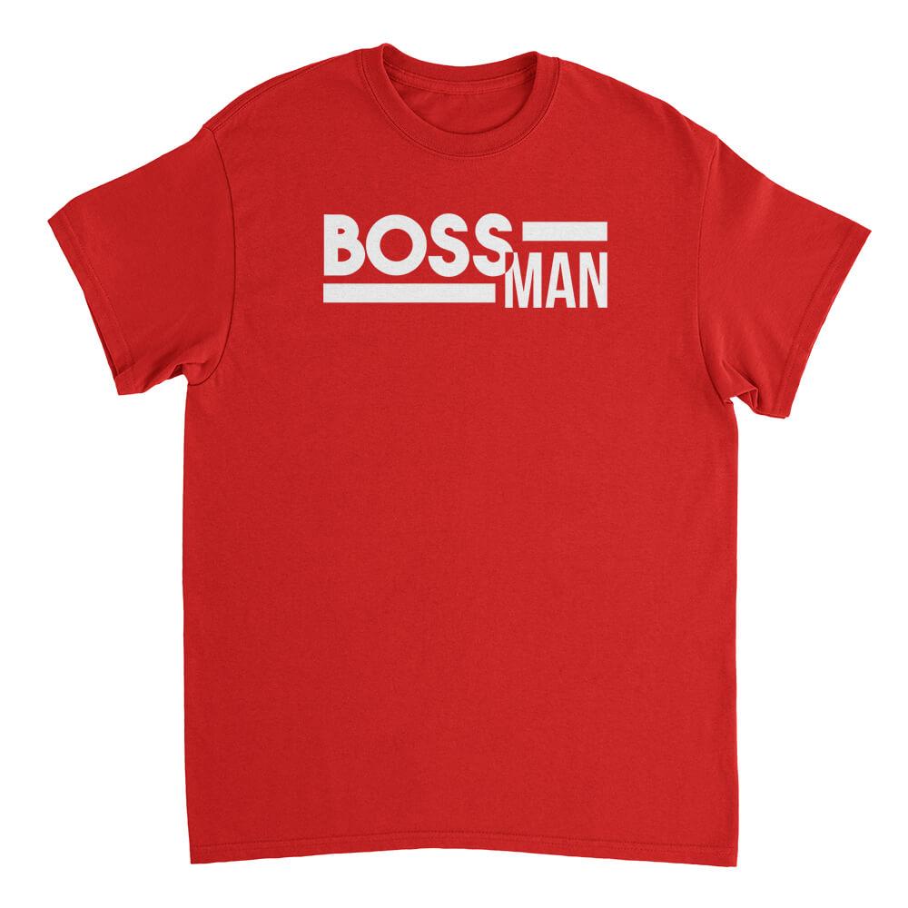 Boss Man Mens T-Shirt Textual Tees - Main Image
