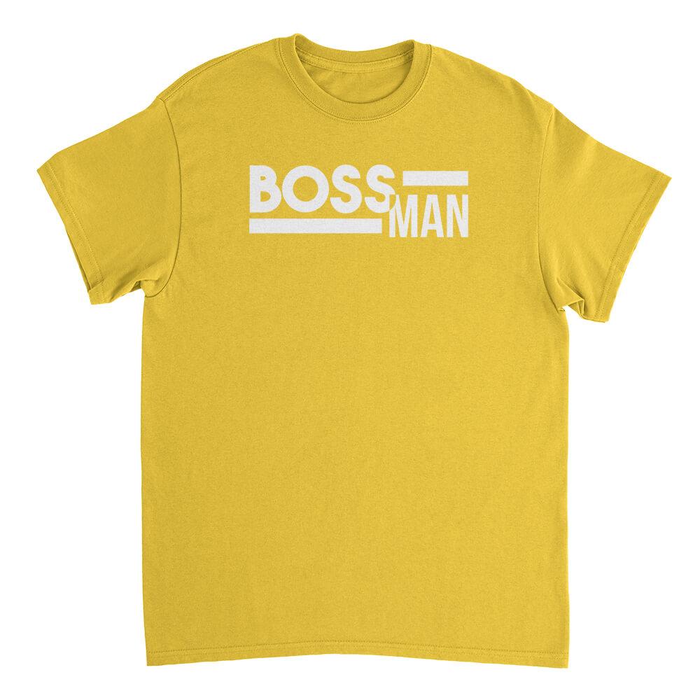 Boss Man Mens T-Shirt - Textual Tees