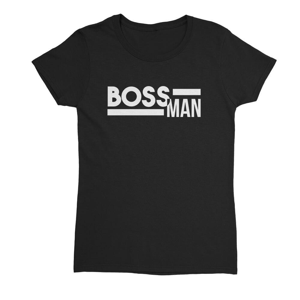 Boss Man Womens T-Shirt - Textual Tees