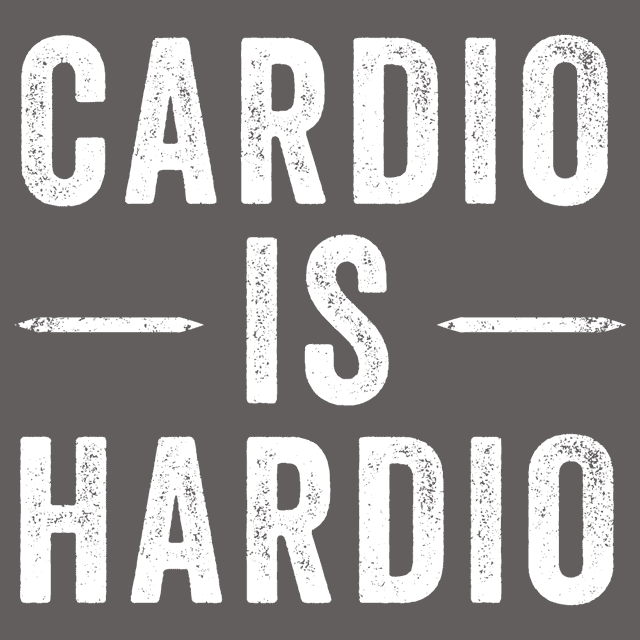 Cardio Is Hardio T-Shirt - Textual Tees