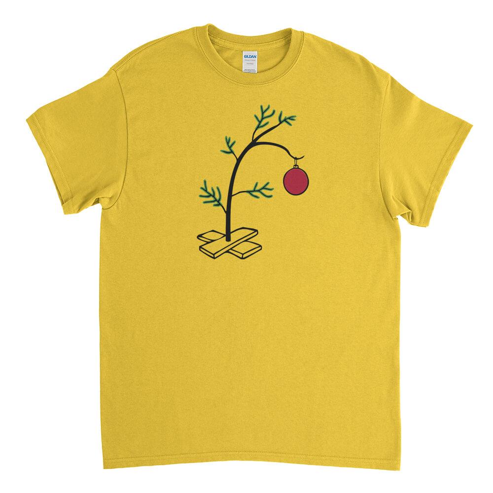 Charlie Brown Christmas Tree Mens T-Shirt - Textual Tees