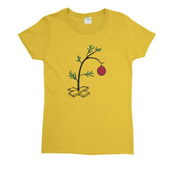 Charlie Brown Christmas Tree Womens T-Shirt - Textual Tees
