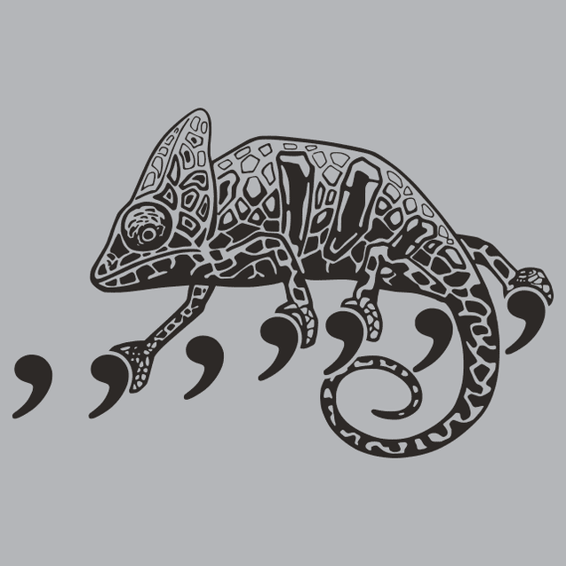 Comma Chameleon T-Shirt - Textual Tees