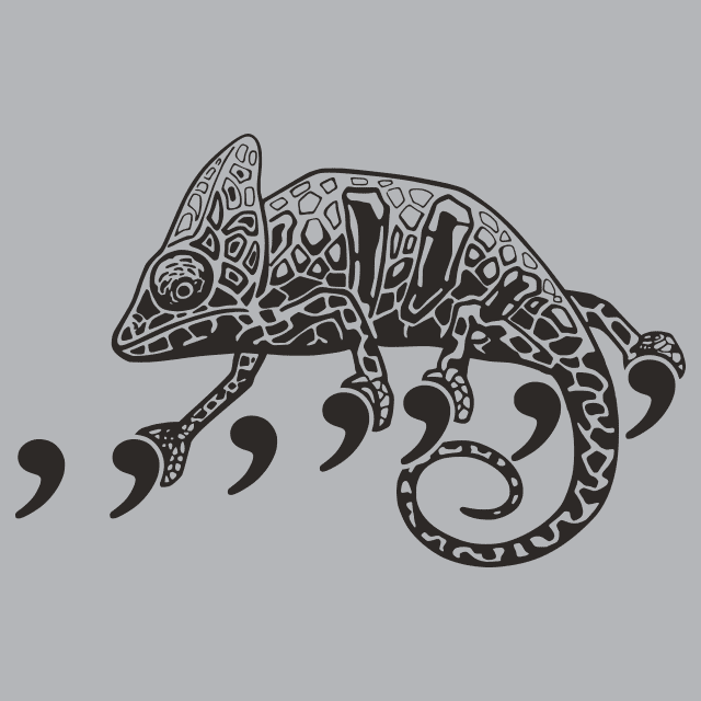 Comma Chameleon T-Shirt - Textual Tees
