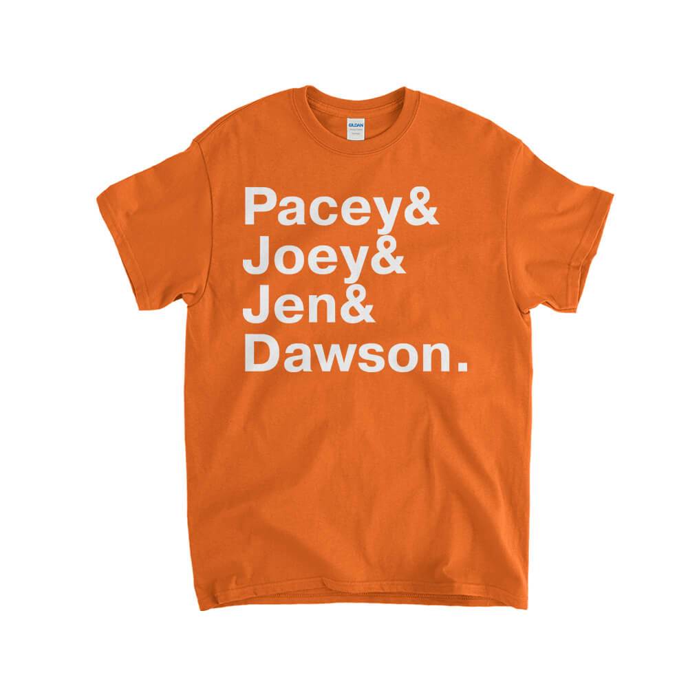 Dawsons Creek Names kids T-Shirt - Textual Tees