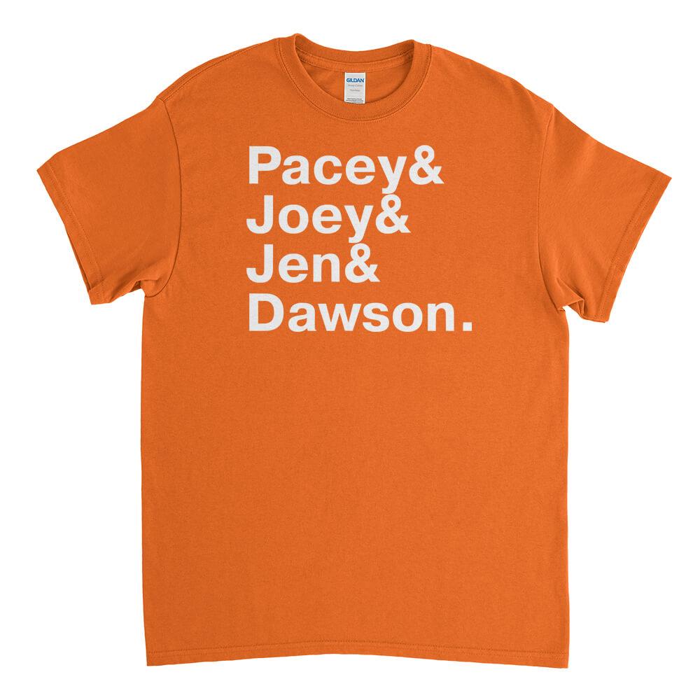 Dawsons Creek Names Mens T-Shirt - Textual Tees