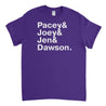 Dawsons Creek Names Mens T-Shirt - Textual Tees