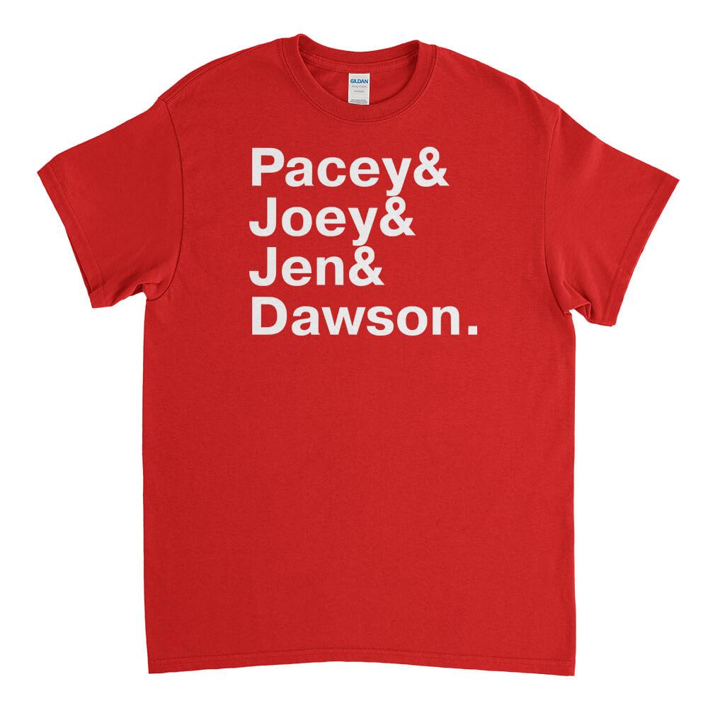 Dawsons Creek Names Mens T-Shirt - Textual Tees