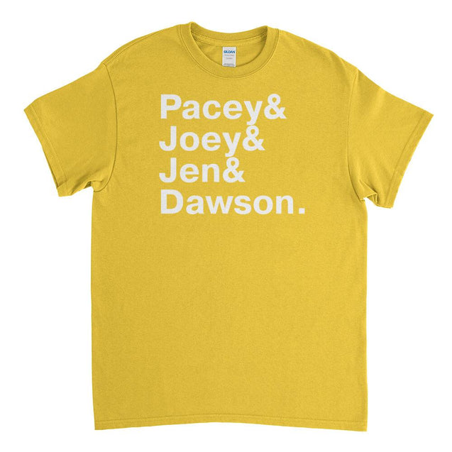 Dawsons Creek Names Mens T-Shirt - Textual Tees