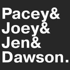 Dawsons Creek Names Womens T-Shirt - Textual Tees