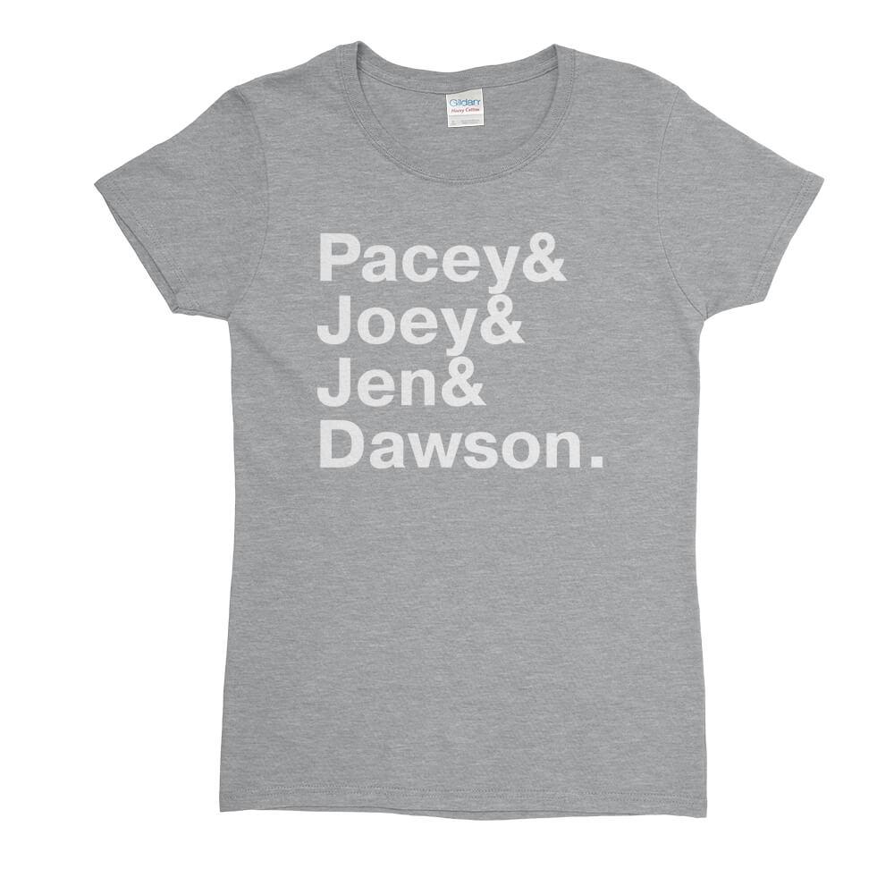 Dawsons Creek Names Womens T-Shirt - Textual Tees